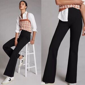 Anthropologie MAEVE Black Bootcut Pull-On Pants